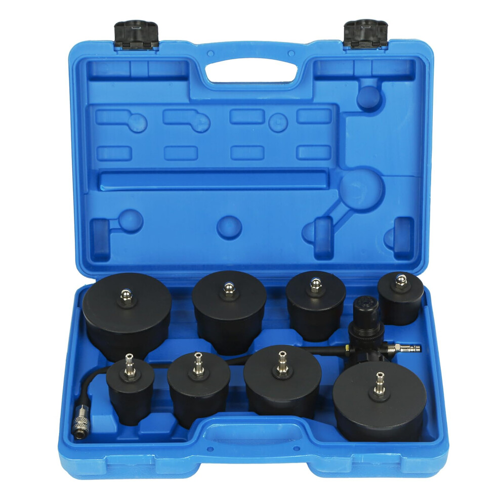 Turbo System Leakage Tester Kit 8Piece Adapters Durable Turbocharger Boost Leak Tester 13/8 To 31/2 Inch Leak Detection 9339159485385