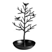 (Black) Jewellery Display Stand Antique Birds Tree Earring Necklace Bracelets  Storage
