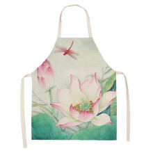 Adjustable Bib Apron, Versatile Apron, Beautiful Flower Pattern, Exquisite Workmanship, Wear Resistant, Easy To Wash, Convenient To Use, In Line With