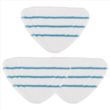 3Pcs Steam Mop Replacement Pads Triangle Washable Cloth Cleaning Floor Microfiber Head Pad Fittings