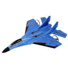(blue) RC Airplane, RC Plane Ready to Fly, Easy to Fly RC Airplane with LED Lights for Kids and Beginner