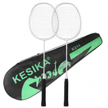 (a pair of rackets, White) Training Badminton Racket Physical Education Exercise Sports Equipment