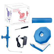 Electric Yarn Ball Winder 10 Oz Capacity, 6r/s Adjustable Speed, Automatic Yarn Spinner For Knitters & Crocheters, Blue