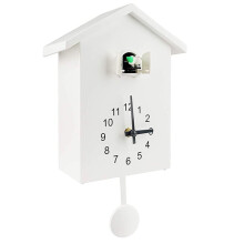 Perfect Gift Or Wall Decor Cuckoo Clock With Wing Flapping Motion And Hourly Chime, Meticulously Hand Crafted Bellows For Natural Tone, Minimalist Con