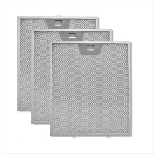Conjunto de 3 filtros de gordura para coifa WB02X24871, compatíveis com os modelos GE JVW5361SJSS, JVW5361EJ1ES e JVW5361EJES, em tela de alumínio.