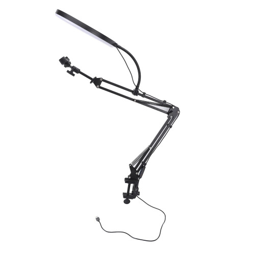 26cm Overhead Ring Light with Phone Mount, 10 Brightness Levels