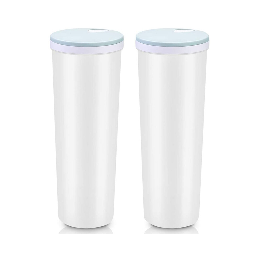 2 Pcs 2L Tall Clear Spaghetti Pasta Storage Container With Adjustable Lid,Multi-Purpose Plastic Kitchen Food Jar 4851755672037