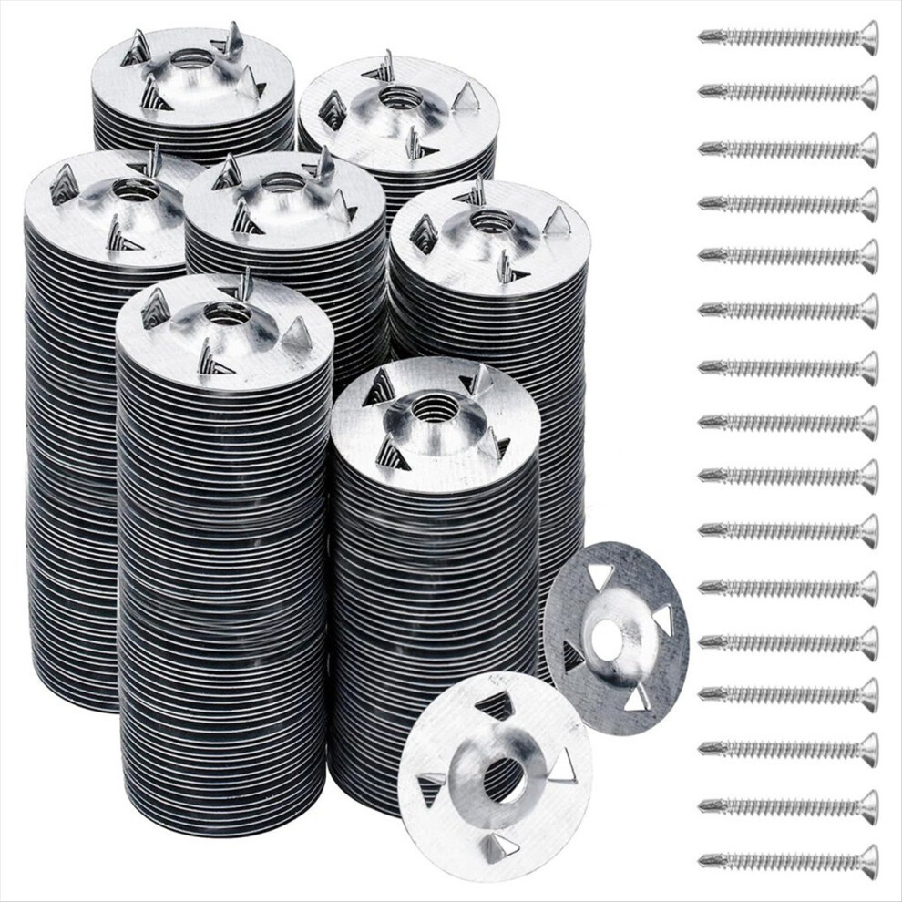 300Pcs Foam Board Fasteners Washers for Installation of Panels Screws and