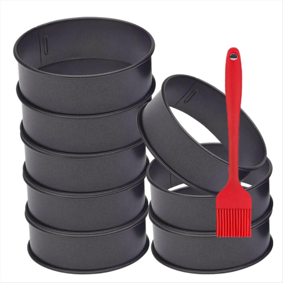 8 Pack Stainless Steel English Muffin Rings 4 Inch Crumpet Nonstick Pastry Ring Mold,Egg For Frying Egg 4851755670835