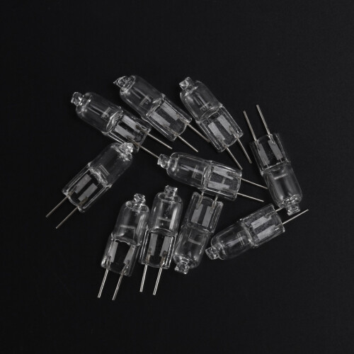 10 Stück, G4 Halogenlampe 12V 35W Stift warmweiß 1