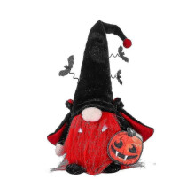 (Black) Cute Halloween Doll Decor Gifts Halloween Ornaments for Fireplace Party Home