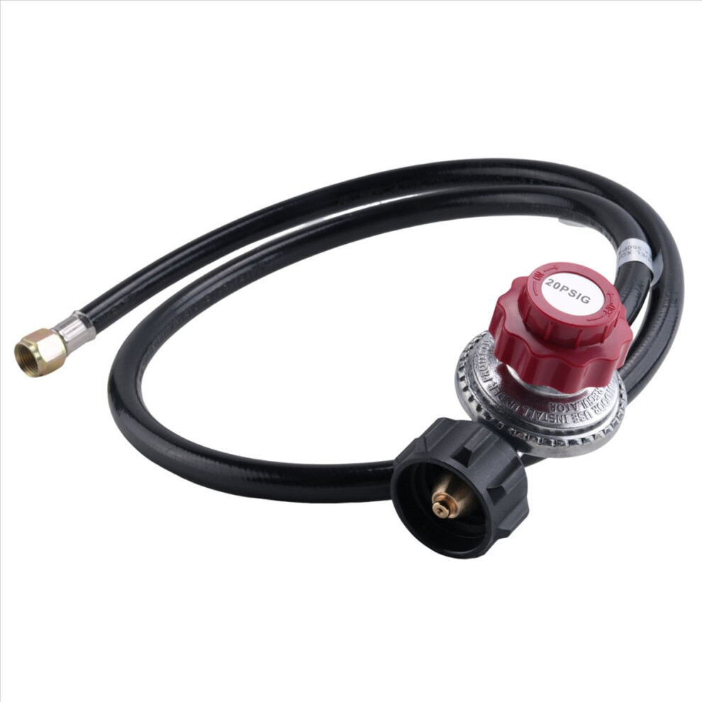 5Ft High Pressure Propane Regulator Hose, 0-20Psi Adjustable Tank Regulator, Qcc1 & 3/8In Female, Fit For Turkey 4851249028098