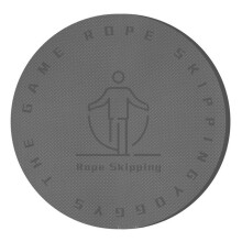 Tappetino per saltare con corda, spessore 6 mm, rotondo, insonorizzato, silenzioso, per yoga, danza, attrezzatura per il fitness, 60 cm