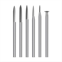 Conjunto de 6 Brocas para Escultura em Madeira, Acessórios de Gravação para Ferramenta Rotativa.