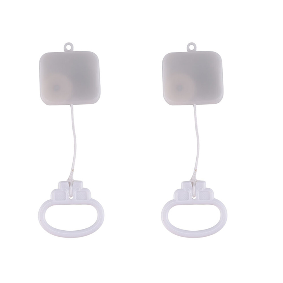 2X Pull String Cord Music Box Kids Bed Bell Rattle Gifts Parts Accessories White 4851249041165