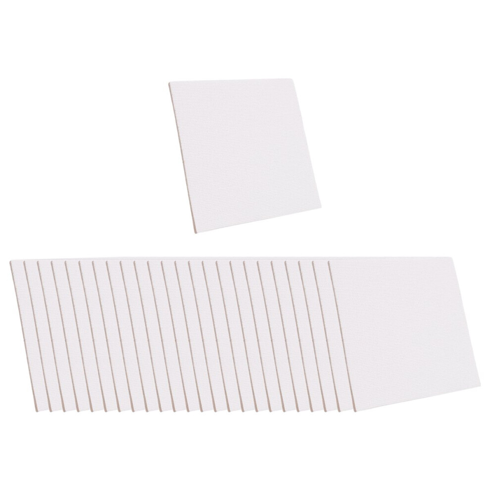 25 Pcs Magnetic Painting Canvas Panel Mini Boards Blank Canvases For Art Gift Diy Decor 4851755669495