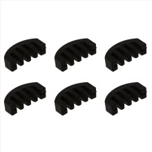 6x Viool oefendemper, zwaar, zwart, rubber, akoestisch elektrisch