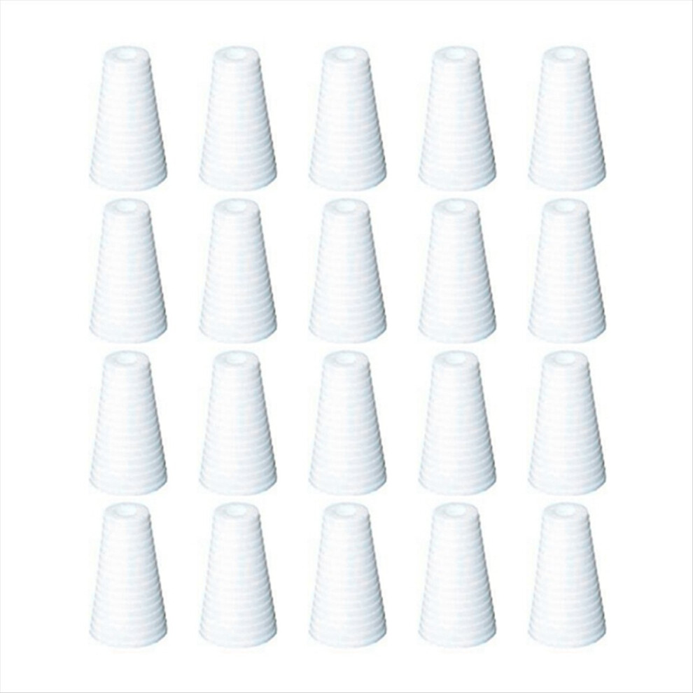 20Pcs Blind Pull Cord Knobs Holder Pendants Downward End Window Pendant White 4851755674222