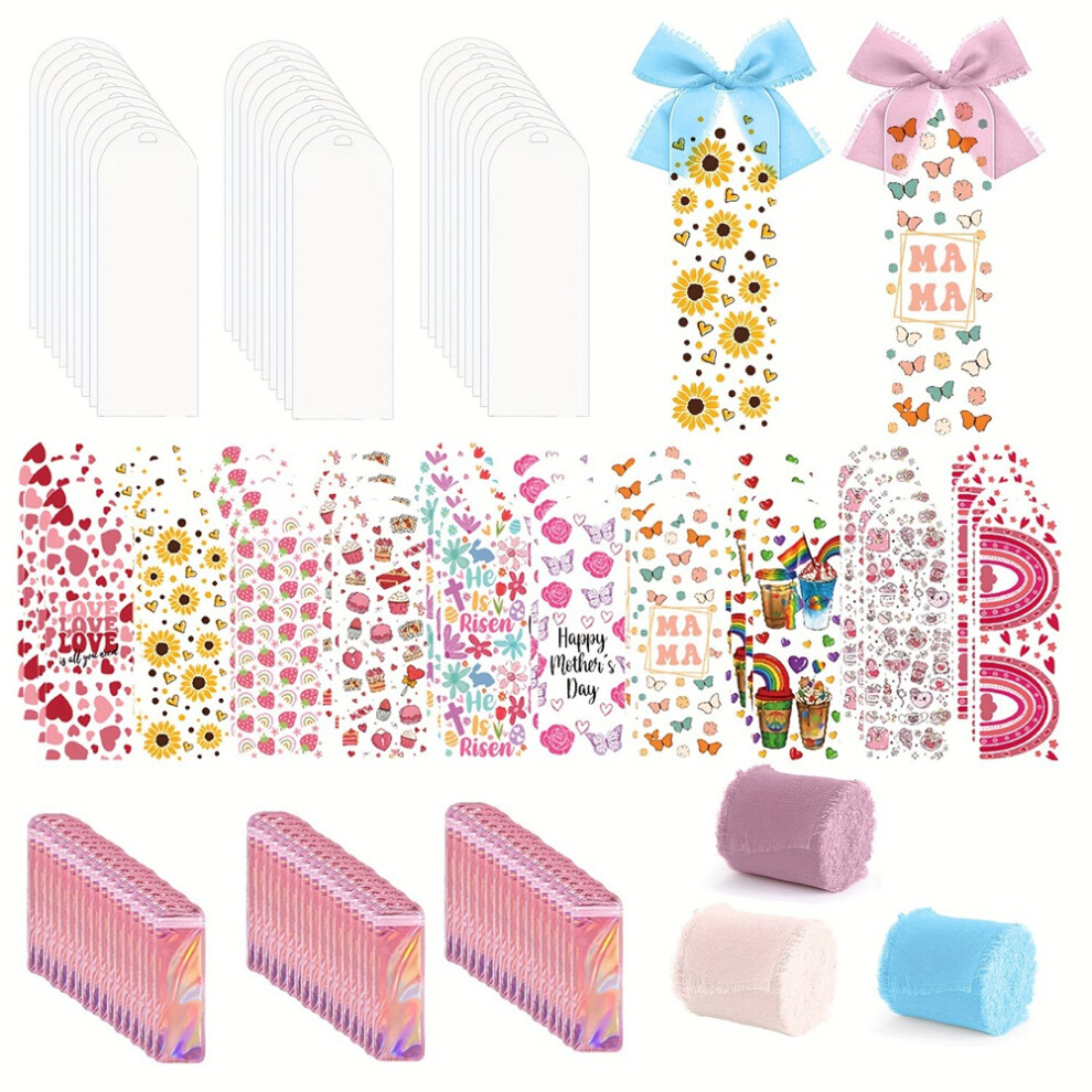 Acrylic Bookmark Blanks Clear Book Marks Making Kit For Reading Lovers Diy Crafts Graduation Gifts 4851249030572