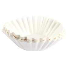 Tijdbesparende koffiefilters, filter met hogere wanden voor eenvoudige verwijdering, breed compatibel, natuurlijk materiaal, 100 stuks.