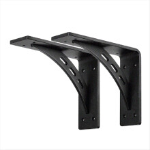 Zware plankbeugels, maximale belasting 1100 lbs, premium metalen schouw (set van 2)