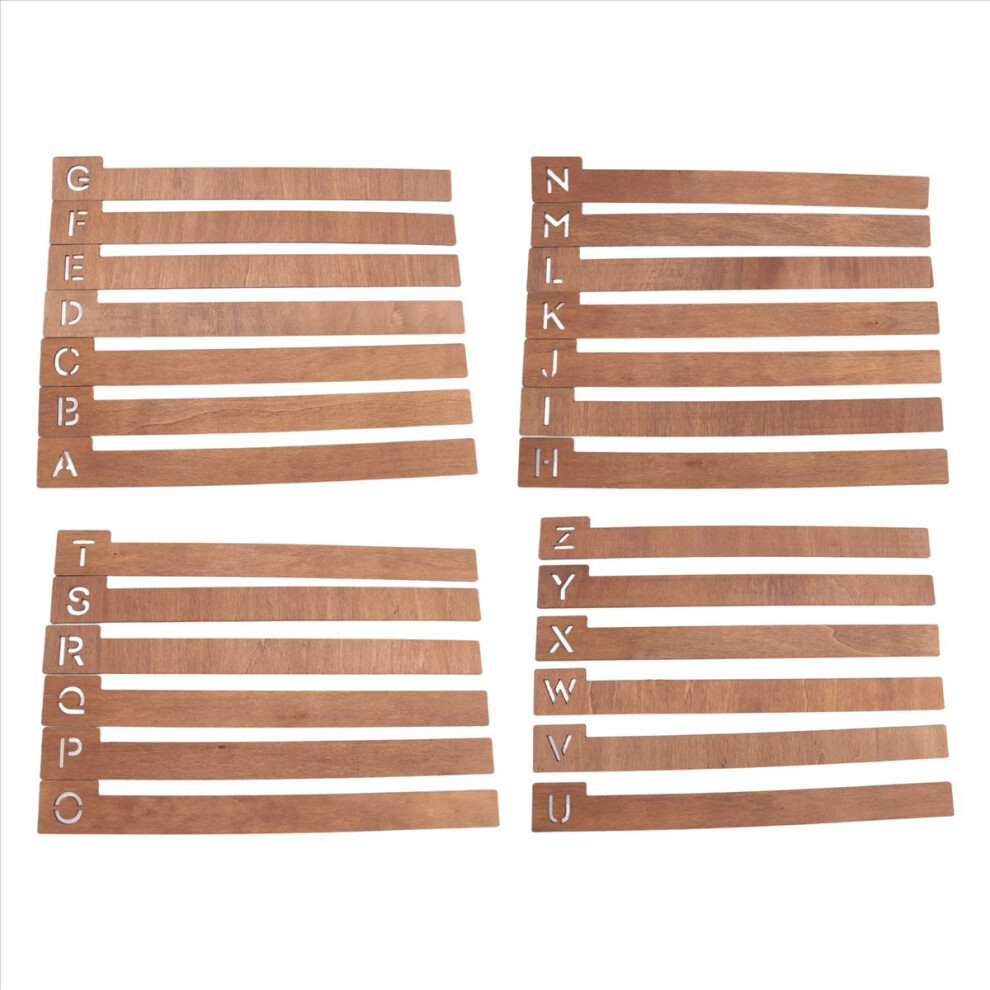 26 Pcs Vinyl Record Dividers Wooden Alphabetical A-Z Storage Holder 4851249030527