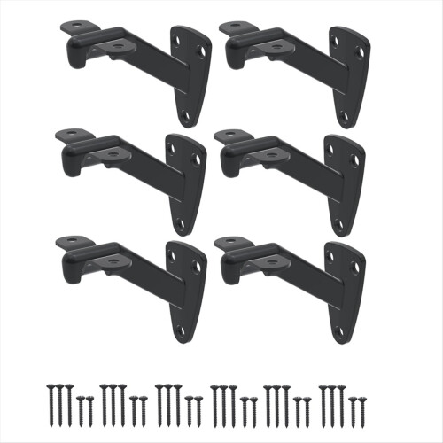 Staffe per corrimano per scale - 6 pezzi per corrimano per scale interne o supporto per esterni, corrimano