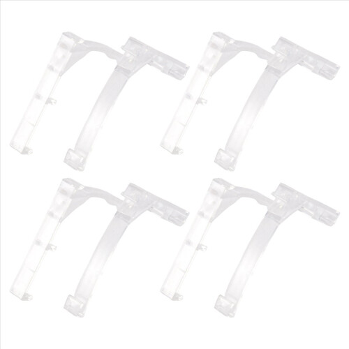 Clips de fixação para persianas verticais, suportes de plástico transparente de 3,5 polegadas para peças e componentes acessórios. 2