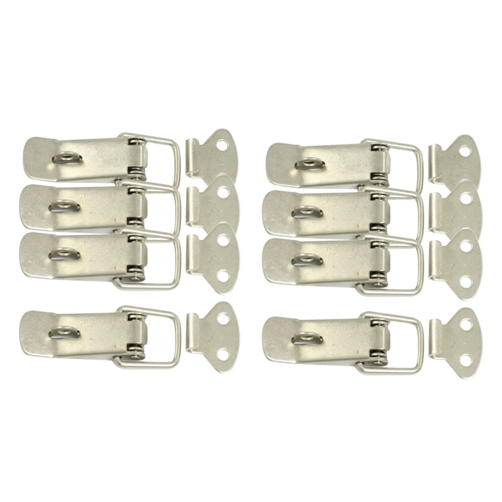 8 Pcs Hardware Cabinet Boxes Spring Loaded Latch Catch Toggle Hasp 4851249038233