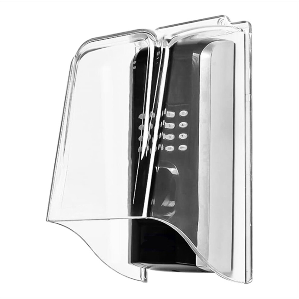 Pc Plastic Lengthen Doorbell Rain Cover,Transparent Waterproof Cover Weatherproof Protector Attachment 4851249064188