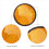 unidades de refletor redondo laranja de 2 polegadas, universal para motocicleta, quadriciclo e motocross. 4