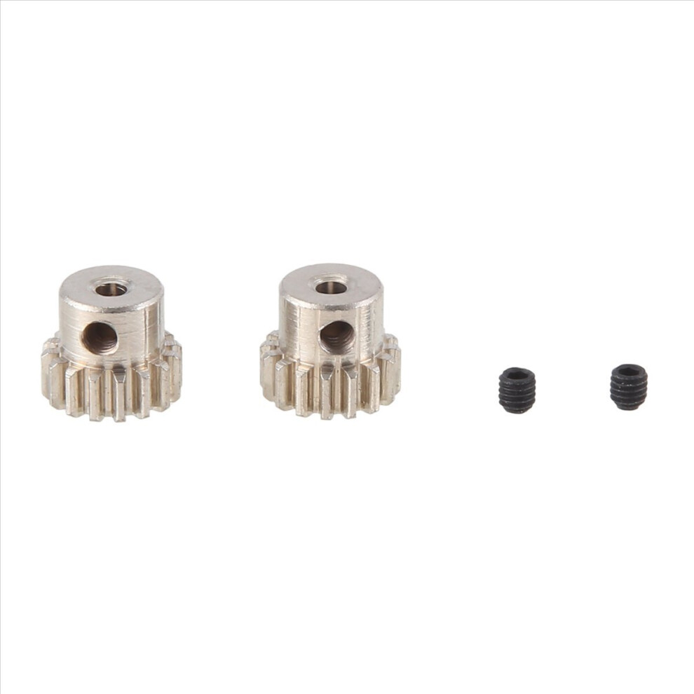 2Pcs 2.3Mm Shaft Metal Pinion Motor Gear 48Dp M0.6 M0.8 For 1/12 1/16 Rc Car 7075 Hsp-Rgt Redcat 370/380/390,16T 4851249050549