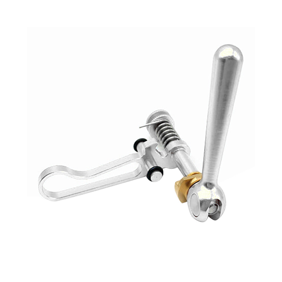 Titanium Axle Bike Seatpost Clamp For Brompton Folding Bicycle Seat Post Quick Release 3Sixty Silver 4851249058644