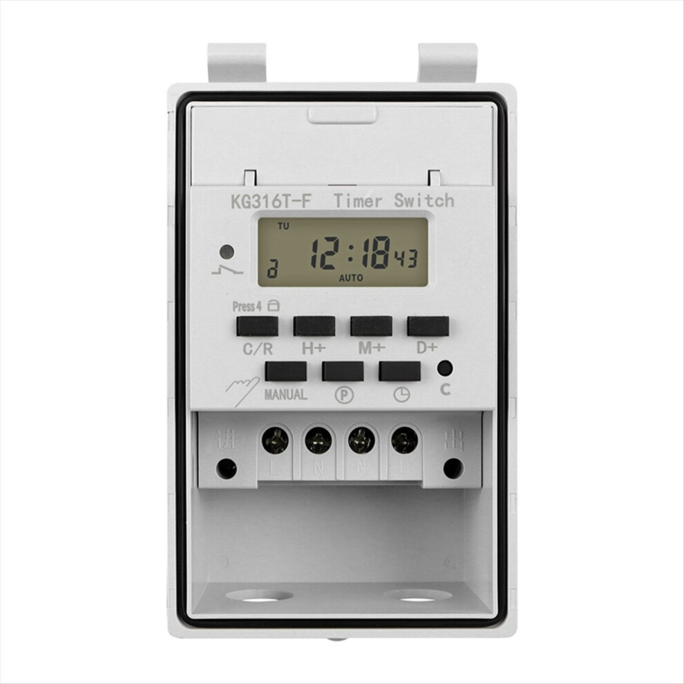 Automatic Digital Timer Switch Relay Programmable Controllor With Outdoor Waterproof Box 220V 4851755672884