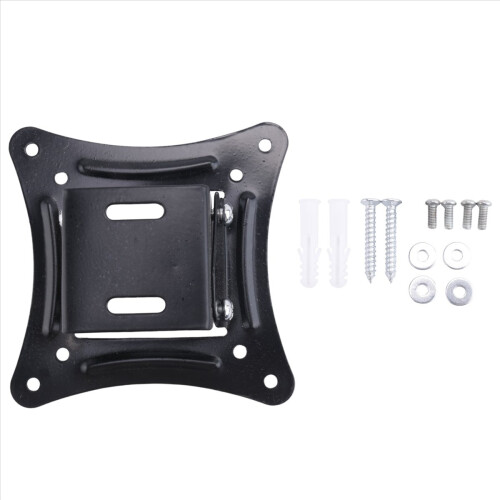 Suporte de parede universal para monitores LCD/LED de 14 a 27 polegadas com altura ajustável e retrátil, compatível com VESA - C12