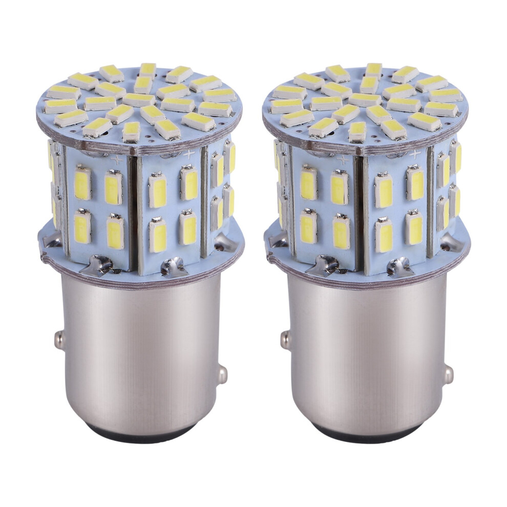 2Pcs 6000K 1157 50Smd Tail Brake Led Lights Bulb Bay15d 12V White 4851249054073