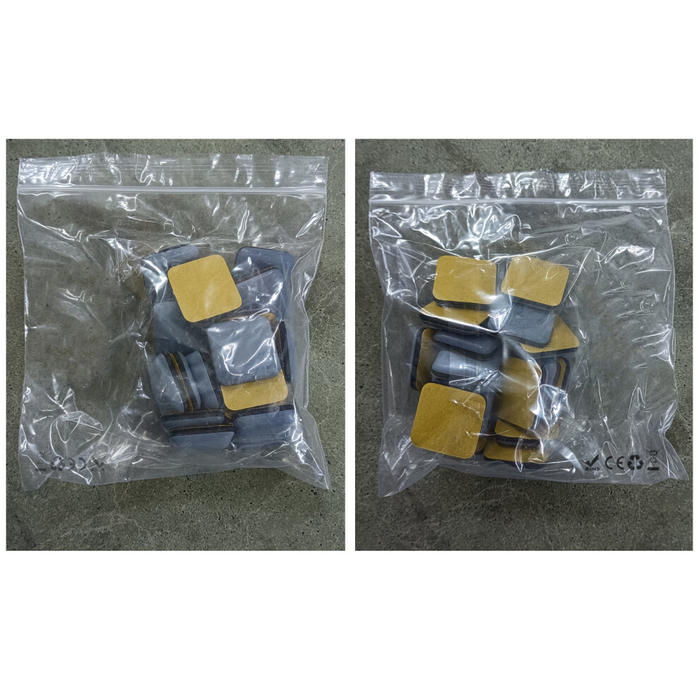 20 Pcs Furniture Gliders Slider 25 X Mm Ptfe Self Adhesive Moving Pads Square For Easy Movers 4851249073623