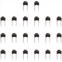 20 τεμάχια στιγμιαίος διακόπτης αφής 6x6x5mm με 2 ακίδες DIP μέσω οπής