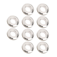 10 Pcs Metal Eyelets Kit for Shoes Leather Bags Fabric Silver Alloy