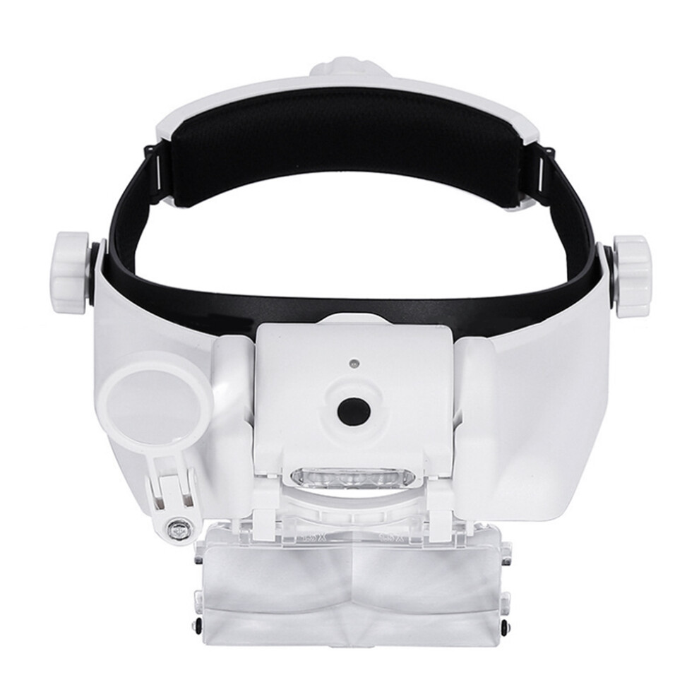 USB Rechargeable Glasses Loupe Watchmaker Repair Tool LED Headband Magnifying Glass 1.5x 2x 2.5x 3x 3.5x 8x