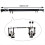 Διπλό Kick Drum Pedal Drum Drum Drive Wheel Bracket Σύνδεσης Μπάσου από Ατσάλι, Κόκκινο 4