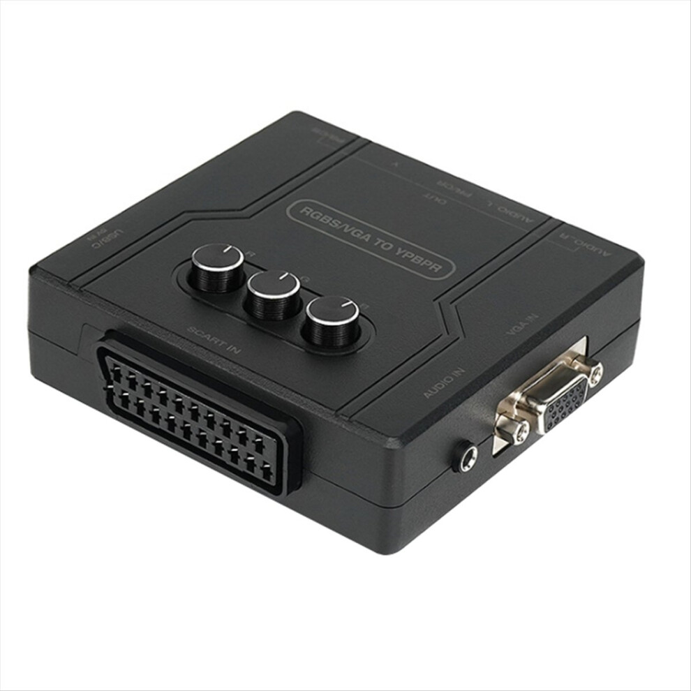 Rgbs Vga To Ypbpr Component Converter Scart Ycbcr For Nintendo 64 Ps1 Ps2 Dreamcast Retro Game Consoles 4851249064447