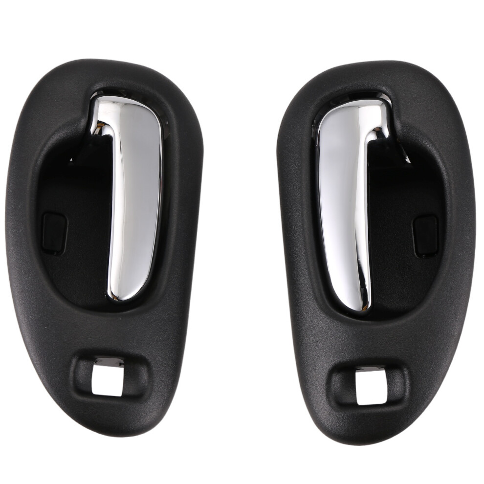 Door Handle & Chrome Inside Interior Front Lh Rh Pair For Chrysler 5102847Aa 5102849Aa Black 4851249061897