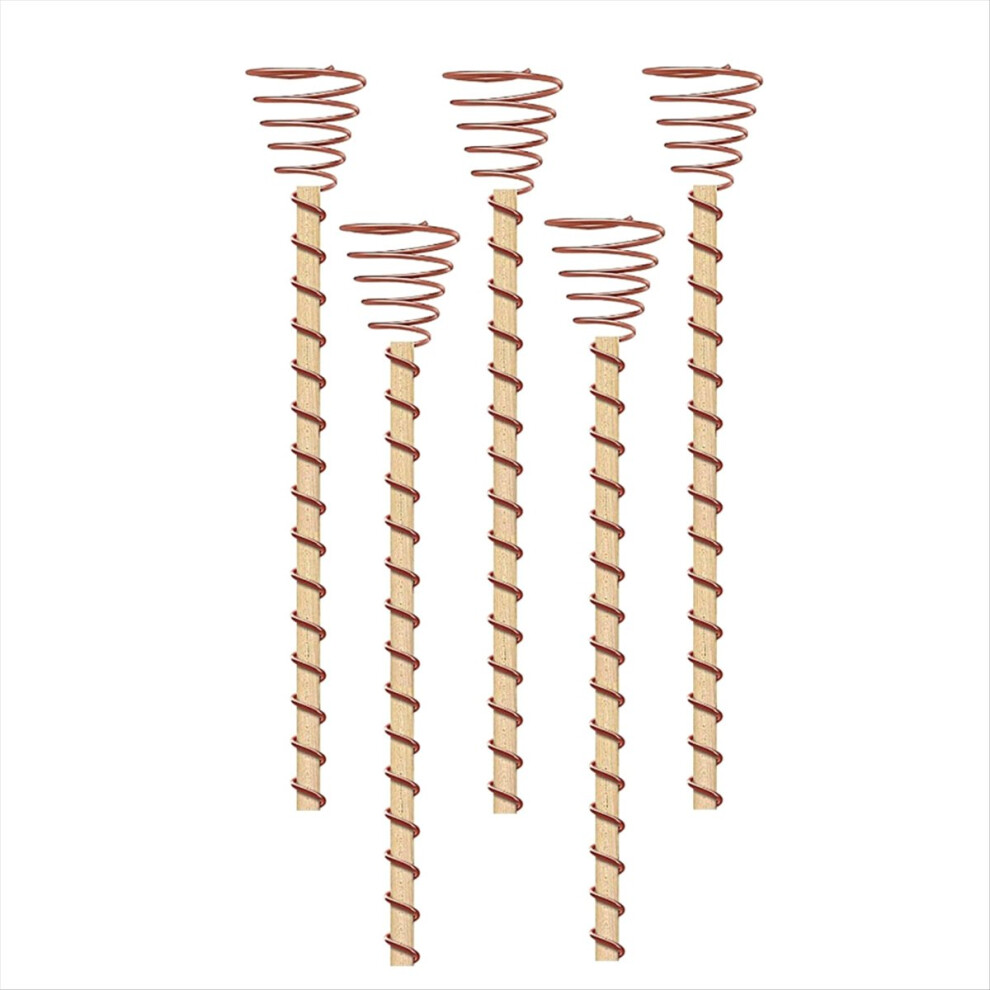 5Pcs Electroculture Plant Stakes Long Copper Garden Coil Antennas For Growing 4851249036406