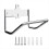 Ladder Rack Hanger, Storage Hook Wall Mount Multi-Purpose Garage Utility Heavy Duty 1