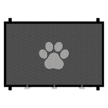 Barriere retrattili per porte e animali domestici, portatili e pieghevoli, per cani D0LD 110x78cm