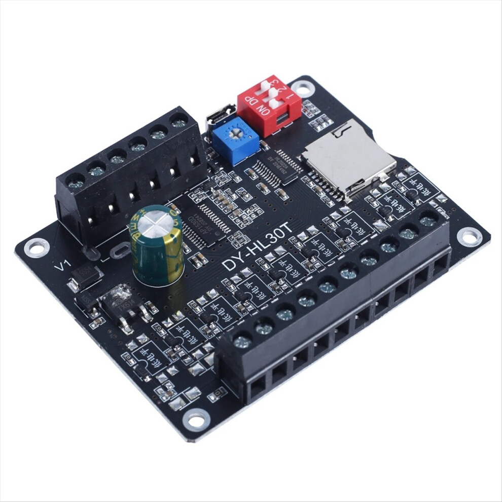 30W Mp3 Voice Playback Module Dy-L30t 9 Trigger Music Player Power Amplifier Board Tf Card 32G Max Wav Dc 12V 24V A 4851249076501