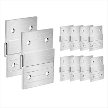 Conjunto de 10 ganchos de metal reforçados para fotos, molduras e outros objetos de arte, com design em Z para espelhos.