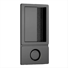 Minimalistisches Flachschloss mit verdecktem Magnetverschluss für Innentüren, Schlafzimmer, Zimmer, schwarzer Türgriff, B