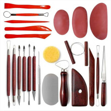 Clay Sculpting Tools,23Pcs Pottery Tools Kit, Polymer Tools,Pottery Ribs, Air Dry for